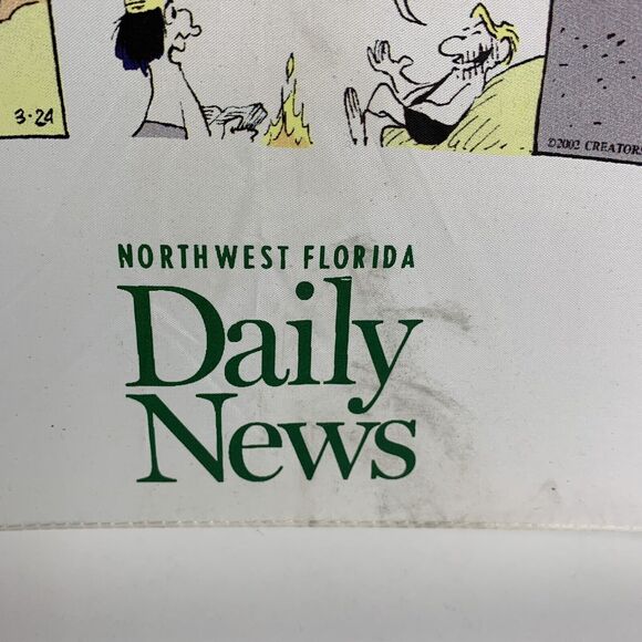 Large Vintage Umbrella Newspaper Florida Comic Strip Garfield Wizard ID FoxTrot - Picture 9 of 11